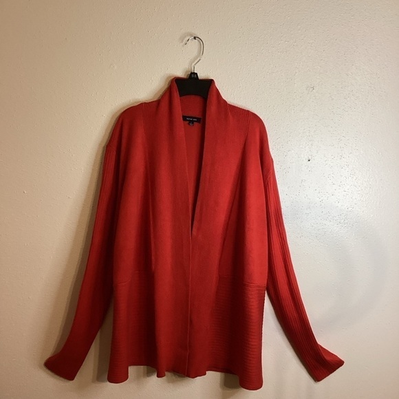 Verve Ami Women’s Red Sweater & Cardigan Open front Size Large - Picture 1 of 8